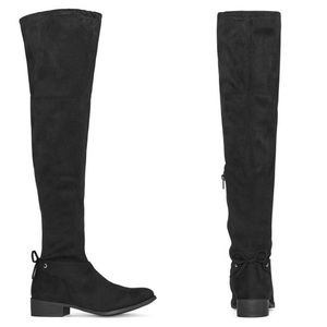 Arizona NEW Black Over The Knee Block Heel Boots